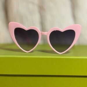 Pink Heart-Shaped Sunglasses